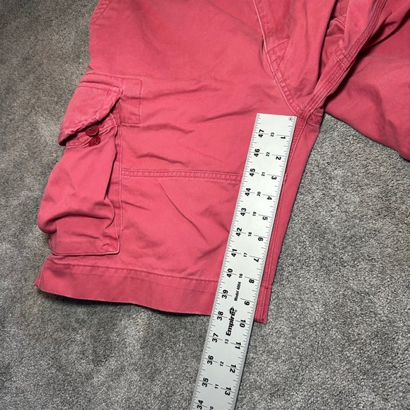 Polo Ralph Lauren Cargo Shorts Mens 36 Pink Classic Chino Multi Pocket Relaxed - Picture 9 of 12